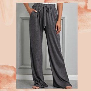 Rosabella Palazzo Pants Gray